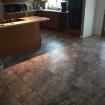 Kitchen tile flooring installation